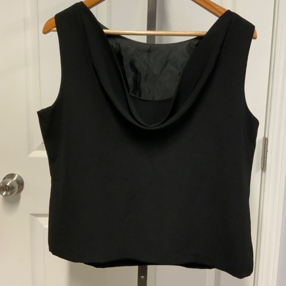 Virgo  Black Beaded Sleeveless Top - Picture 5 of 7